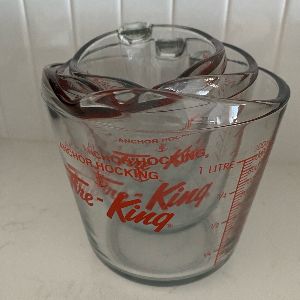 Anchor Hocking Fire-King Glass Measuring Cups with Red Markings (3)
